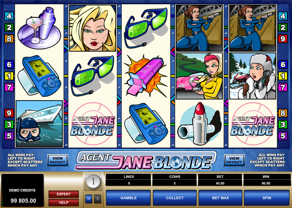 Обзор игрового автомата «Agent Jane Blonde» Returns от Microgaming